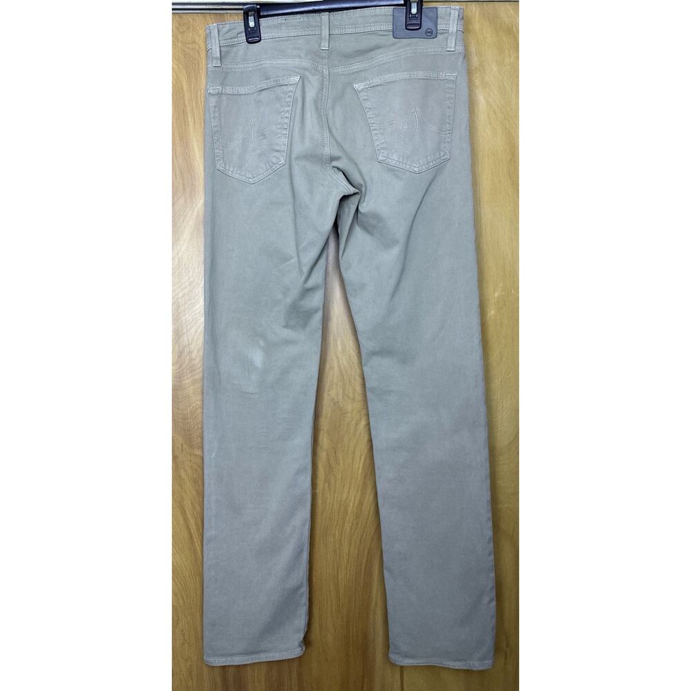 AG Adriano Goldschmied Jeans Mens 33 X 34 Tan The Graduate Tailored Leg Chino - Picture 2 of 8